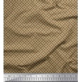 thumbnail image 1 of Soimoi Brown Heavy Canvas Fabric Floral Art Geometric Fabric Prints By Yard 58 Inch Wide, 1 of 3