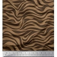 thumbnail image 1 of Soimoi Brown Poly Georgette Fabric Wild Animal Skin Printed Fabric 1 Yard 52 Inch Wide, 1 of 3