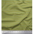 thumbnail image 1 of Soimoi Brown Silk Fabric Artistic Waves Abstract Print Fabric by the Yard 42 Inch Wide, 1 of 3
