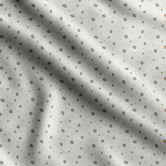 Soimoi Brush Stroke Printed, Cotton Fleece, Fabric by The Yard Sewing DIY Stretch Fabric 56 Inches Wide, WarmFabric for Hats, Coats, Gloves, Blankets, Yellow