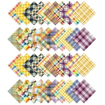 Soimoi Check Print Precut 10-inch Cotton Fabric Quilting Squares Charm Pack DIY Patchwork Sewing Craft