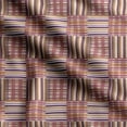 thumbnail image 1 of Soimoi Check Print, Velvet Fabric, Decor Sewing Fabric by The Yard 54 Inch Wide,Decorative Fabric for Upholstery and Home Accents, Rust Brown, 1 of 5