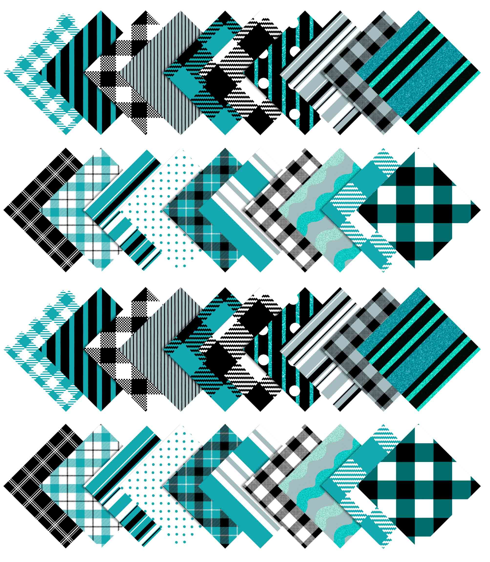 Soimoi Check Print&nbsp;Precut 10-inch Cotton&nbsp;Fabric&nbsp;Quilting&nbsp;Squares&nbsp;Charm Pack DIY Patchwork Sewing Craft-White
