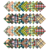 Soimoi Check Print Precut 5-inch Cotton Fabric Quilting Squares Charm Pack DIY Patchwork Sewing Craft-Multicolor