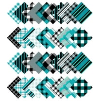 Soimoi Check Print Precut 5-inch Cotton Fabric Quilting Squares Charm Pack DIY Patchwork Sewing Craft-White