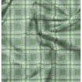 thumbnail image 1 of Soimoi Check Printed, Cotton Satin Spandex, Sewing Fabric by The Yard 54 Inch Wide, Decorative Fabric for Dresses and Home Accents, Green, 1 of 6