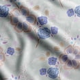 thumbnail image 1 of Soimoi Chinese Floral Print, Velvet Fabric, Decor Sewing Fabric by The Yard 54 Inch Wide,Decorative Fabric for Upholstery and Home Accents, Blue, 1 of 5