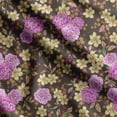 thumbnail image 1 of Soimoi Chinese Floral Print, Velvet Fabric, Decor Sewing Fabric by The Yard 54 Inch Wide,Decorative Fabric for Upholstery and Home Accents, Purple, 1 of 5