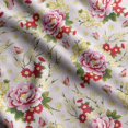 thumbnail image 1 of Soimoi Chinese Floral Printed, Cotton Fleece, Fabric by The Yard Sewing DIY Stretch Fabric 56 Inches Wide, WarmFabric for Hats, Coats, Gloves, Blankets, Light Pink, 1 of 5