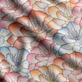 thumbnail image 1 of Soimoi Chinese Floral Printed, Cotton Satin Spandex, Sewing Fabric by The Yard 54 Inch Wide, Decorative Fabric for Dresses and Home Accents, Orange, 1 of 5