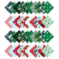 thumbnail image 1 of Soimoi Christmas Theme Print&nbsp;Precut 5-inch Cotton&nbsp;Fabric&nbsp;Quilting&nbsp;Squares&nbsp;Charm Pack DIY Patchwork Sewing Craft-Green, 1 of 7