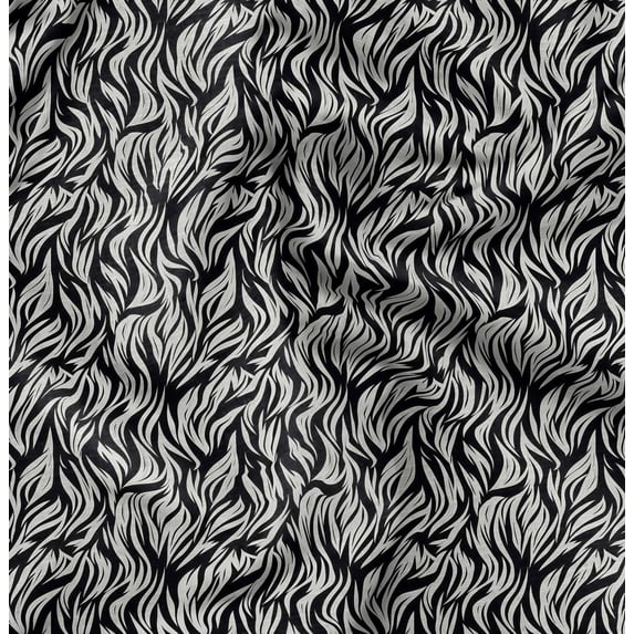 Soimoi Cotton Cambric Black Fabric By the Yard - 42 Inch Wide - Florals Print Fabric - Elegant and Timeless Patterns for Fashion and Home Decor Printed Fabric