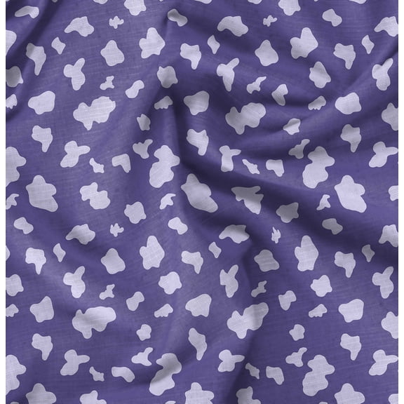 Soimoi Cotton Cambric Blue Fabric - By the Yard - 42 Inch Wide - Abstracts Art Fabric - Contemporary and Unique Patterns for Creative Projects Printed Fabric