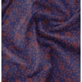 thumbnail image 1 of Soimoi Cotton Cambric Blue Fabric By the Yard - 42 Inch Wide -Floral & Leaf Floral Pattern Fabric - Botanical and Elegant Designs for Various Uses Printed Fabric, 1 of 6