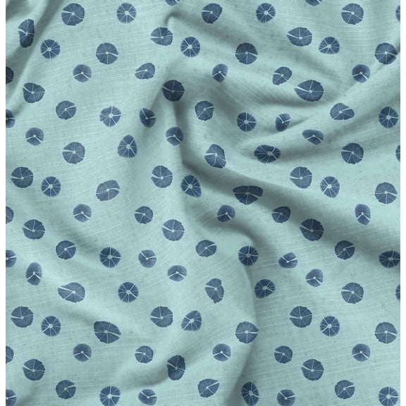 Soimoi Cotton Cambric Blue Fabric By the Yard - 42 Inch Wide - Florals Print Fabric - Elegant and Timeless Patterns for Fashion and Home Decor Printed Fabric