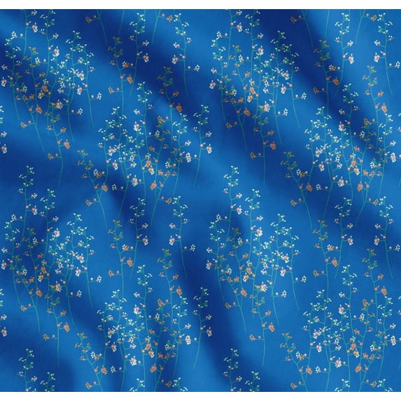 Soimoi Cotton Cambric Fabric Artistic Floral Fabric Prints by Yard 42 Inch Wide