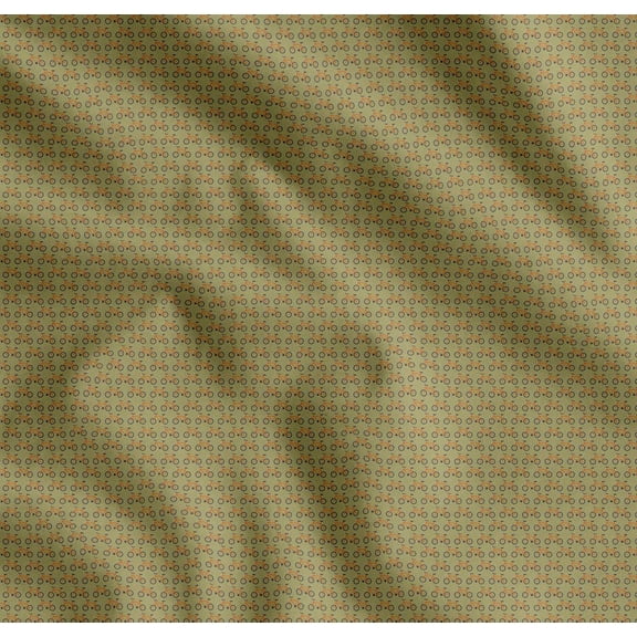 Soimoi Cotton Cambric Fabric Bicycle Shirting Printed Fabric 1 Yard 56 Inch Wide