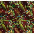 thumbnail image 1 of Soimoi Cotton Cambric Fabric Branches,Parrot & Leopard Jungle Print Fabric by The Yard 42 Inch Wide, 1 of 7