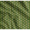 thumbnail image 1 of Soimoi Cotton Cambric Fabric Christmas Baubles & Reindeer Face Animal Print Fabric by the Yard 56 Inch Wide, 1 of 7