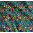 thumbnail image 1 of Soimoi Cotton Cambric Fabric Colorful Flowers Clip Art Decor Fabric Printed Yard 56 Inch Wide, 1 of 7