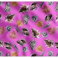 thumbnail image 1 of Soimoi Cotton Cambric Fabric Colorful Shells Ocean Fabric Prints By Yard 42 Inch Wide, 1 of 7