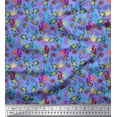 thumbnail image 1 of Soimoi Cotton Cambric Fabric Coral,Starfish & Turtle Ocean Print Fabric by The Yard 56 Inch Wide, 1 of 1