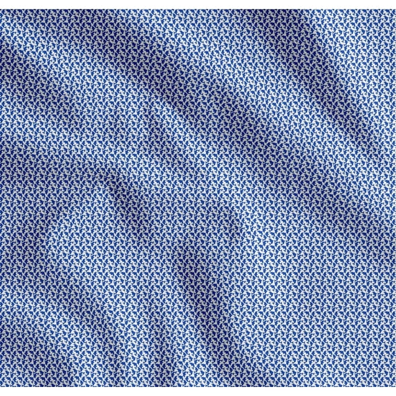 Soimoi Cotton Cambric Fabric Dolphin Small Decor Fabric Printed Yard 42 Inch Wide