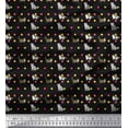 thumbnail image 1 of Soimoi Cotton Cambric Fabric Dot & Cat Animal Print Fabric by The Yard 42 Inch Wide, 1 of 1