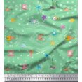 thumbnail image 1 of Soimoi Cotton Cambric Fabric Fish,Shell & Starfish Ocean Fabric Prints by Yard 56 Inch Wide, 1 of 1