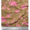 thumbnail image 1 of Soimoi Cotton Cambric Fabric Flamingo Bird Print Sewing Fabric Yard 42 Inch Wide, 1 of 3