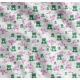 thumbnail image 1 of Soimoi Cotton Cambric Fabric Floral & Frog Cartoon Fabric Prints by Yard 56 Inch Wide, 1 of 7