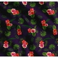 thumbnail image 1 of Soimoi Cotton Cambric Fabric Floral & Leaves Tropical Decor Fabric Printed Yard 42 Inch Wide, 1 of 7