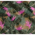 thumbnail image 1 of Soimoi Cotton Cambric Fabric Floral & Leaves Tropical Print Fabric by the Yard 42 Inch Wide, 1 of 7