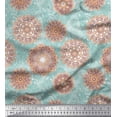 thumbnail image 1 of Soimoi Cotton Cambric Fabric Floral Mandala Artistic Printed Craft Fabric by The Yard 42 Inch Wide, 1 of 1