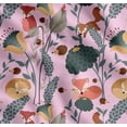 thumbnail image 1 of Soimoi Cotton Cambric Fabric Floral,Porcupine & Fox Cartoon Printed Fabric 1 Yard 56 Inch Wide, 1 of 7