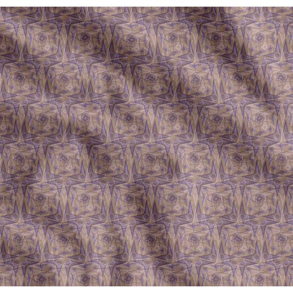 Soimoi Cotton Cambric Fabric Flower Artistic Fabric Prints By Yard 56 Inch Wide