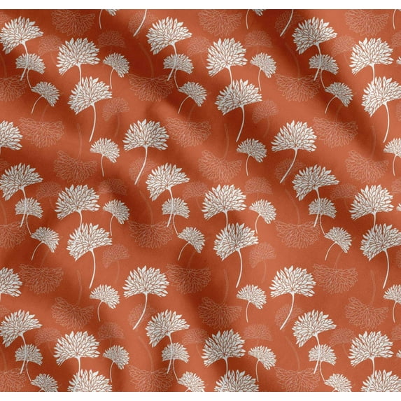 Soimoi Cotton Cambric Fabric Flower Artistic Print Fabric by The Yard 56 Inch Wide