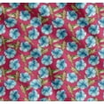 thumbnail image 1 of Soimoi Cotton Cambric Fabric Hummingbird & Floral Printed Fabric 1 Yard 56 Inch Wide, 1 of 7