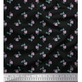 thumbnail image 1 of Soimoi Cotton Cambric Fabric Leaves & Floral Artistic Print Fabric by the Yard 42 Inch Wide, 1 of 1