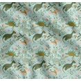 thumbnail image 1 of Soimoi Cotton Cambric Fabric Leaves,Floral & Dinosaur Jungle Print Fabric by Yard 56 Inch Wide, 1 of 7