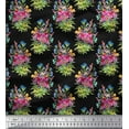thumbnail image 1 of Soimoi Cotton Cambric Fabric Leaves & Floral Print Sewing Fabric Yard 42 Inch Wide, 1 of 1