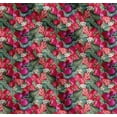 thumbnail image 1 of Soimoi Cotton Cambric Fabric Leaves,Floral & Strawberry Fruits Print Fabric by The Yard 42 Inch Wide, 1 of 7