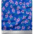 thumbnail image 1 of Soimoi Cotton Cambric Fabric Leaves & Flower Print Sewing Fabric Yard 42 Inch Wide, 1 of 3