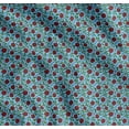 thumbnail image 1 of Soimoi Cotton Cambric Fabric Leaves & Rose Floral Print Fabric by the Yard 56 Inch Wide, 1 of 7