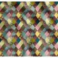thumbnail image 1 of Soimoi Cotton Cambric Fabric Leopard & Argyle Patchwork Print Sewing Fabric Yard 42 Inch Wide, 1 of 7