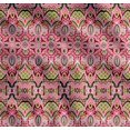 thumbnail image 1 of Soimoi Cotton Cambric Fabric Moroccan Damask Decorative Printed Fabric 1 Yard 42 Inch Wide, 1 of 7