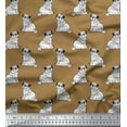 thumbnail image 1 of Soimoi Cotton Cambric Fabric Pug Dog Print Sewing Fabric Yard 42 Inch Wide, 1 of 3