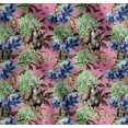 thumbnail image 1 of Soimoi Cotton Cambric Fabric Rabbit,Lilac & Pansy Floral Print Fabric by the Yard 42 Inch Wide, 1 of 7
