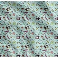 thumbnail image 1 of Soimoi Cotton Cambric Fabric Scissor,Buttons & Machine Sewing Print Fabric by The Yard 56 Inch Wide, 1 of 7
