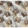 thumbnail image 1 of Soimoi Cotton Cambric Fabric Ship & Direction Compass Nautical Printed Fabric 1 Yard 56 Inch Wide, 1 of 7